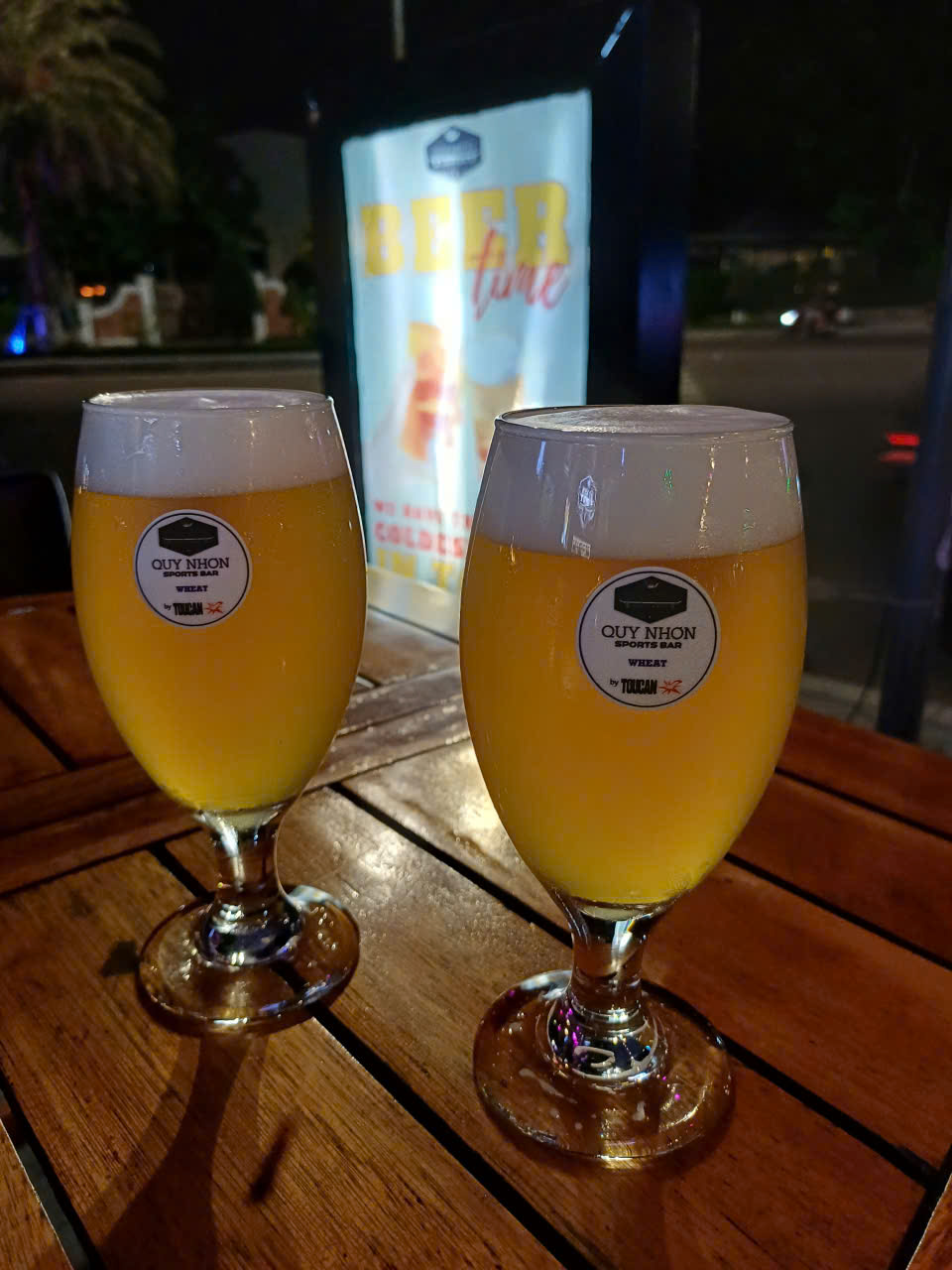 Ice cold beer on tap